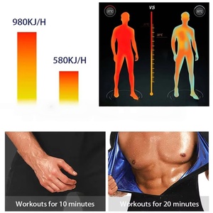 Traje Deportivo de Neopreno para Hombre, Faja Reductora, Traje de Sauna, Moldeador Corporal para Fitness, Gimnasio, Ejercicio, Entrenamiento, Mono Deportivo para Hombre - Product Image 5