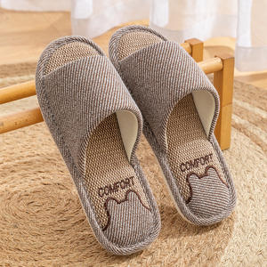 Pantuflas Personalizadas al por Mayor, Pantuflas de Lino, Pantuflas Planas, Pantuflas de PVC, Pantuflas de Moda con Gran Descuento - Product Image 2