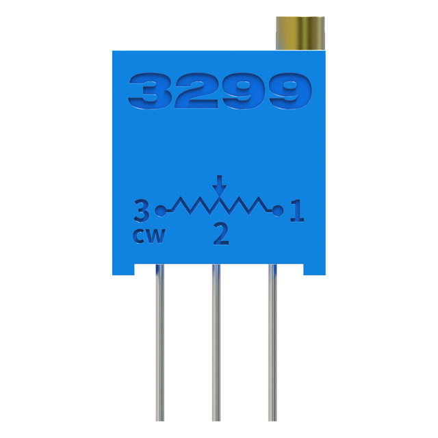 High-Precision 0.25W 3299 Ceramic Multi Turn Trimmer Potentiometer 10-5M 10% 302 Turns Fully Sealed 10x9.5x5.5mm
