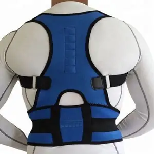 男士新产品可调肩部姿势矫正器背部支撑