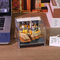Bloc-notes 3D personnalisé, bloc-notes Hary Magic Castle, calendrier, hibou, train magique, boîte à lumière, papeterie mignonne, cadeau d'anniversaire de Noël pour enfants