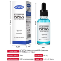 Suero de Péptidos de Cobre Azul de Marca Privada OEM con Ácido Hialurónico, Antienvejecimiento y Reafirmante, Fabricante de Fórmula y Empaque Personalizados
