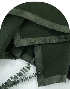 Customized Cashmere Blanket Woolen Warm Blanket Emergency Relief Camping <strong>Dark</strong> <strong>Green</strong> - Product Image 6