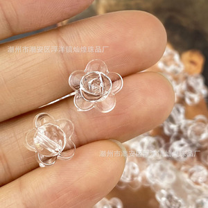 กระดุมอะคริลิคโปร่งแสงรูปดอกกุหลาบ อุปกรณ์ตกแต่งเครื่องประดับ DIY ผลิตจากเฉาโจว - Product Image 1