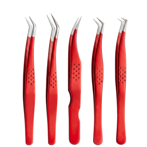 Pince à cils TEEJAY gris foncé à pointe ultra-fine pour extensions de cils 3D/6D - Product Image 2