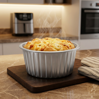 Bandeja Redonda de Papel de Aluminio para Freidora y Horno, Apta para Barbacoa y Base de Pizza, Desechable, Tamaño Personalizado, Provincia de Jiangsu