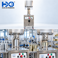 Machine de capsulage semi-automatique pour canettes en aluminium avec tête de scellage simple et cabinet en acier inoxydable pour jus