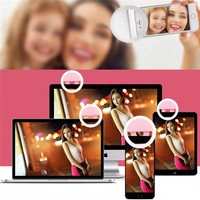 Flash LED portable à clipser pour téléphone portable, lumière d'appoint pour maquillage nocturne, éclairage d'appoint pour appareil photo, lampe pour autoportrait