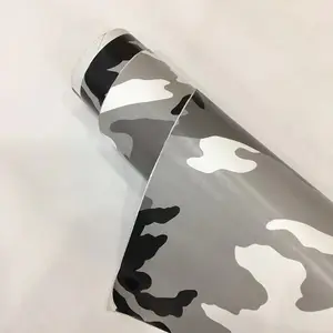 מפעל למכור שחור אפור הסוואה צבע camo ויניל לרכב סרט לעטוף אוטומטי