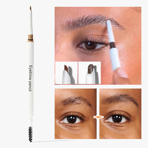 Lápiz de cejas definido con forma de alta pigmentación, lápiz de cejas resistente a las manchas, lápiz de arco de cejas vegano con cepillo de etiquetado, maquillaje de ojos - Product Image 4