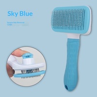 Peigne pour animaux de compagnie en PP pour le toilettage des chats et des chiens, brosse de nettoyage automatique à un clic pour l'élimination des poils, accessoires pour animaux de compagnie