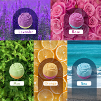 Bombes de bain bio pour femmes avec des huiles essentielles naturelles et un parfum de rose, bombes effervescentes de luxe pour spa à domicile, cadeaux d'anniversaire