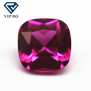 Đệm Cắt Công Chúa Loại 5A 3 # Đá Quý Rời Hồng Ngọc Corundum Đá Corundum Đá Corundum Màu Đỏ <span class=keywords><strong>Ruby</strong></span> Tổng Hợp 3 # - Product Image 1