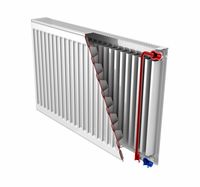 Vente directe d'usine - Radiateur à panneaux plats en acier lisse - Radiateurs à panneaux en acier - Chauffage central/autonome