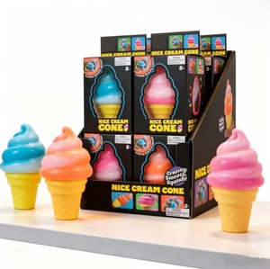 Juguete Blandito de Helado Degradado, Juguete Antiestrés Lindo de TPR de Ascenso Lento, Juguete Sensorial Realista para Apretar, En Stock - Product Image 5