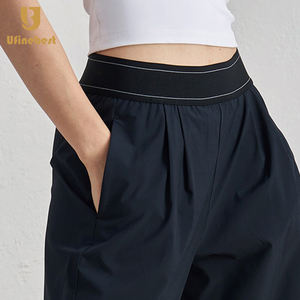 レディース ハイウエスト アウトドア クール生地 日焼け防止 スポーツパンツ 速乾 カジュアル ルーズ ワイドレッグ ストレートレッグ ヨガパンツ - Product Image 2