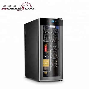 12 botellas de lujo serie hogar Mini enfriador de vino uso doméstico electrónico OEM estrecho Mini bodegas refrigerador - Product Image 6