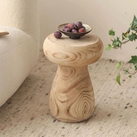 Table d'appoint en bois massif de haute qualité fabriquée à la main moderne pour salon Table d'extrémité rustique respectueuse de l'environnement en gros