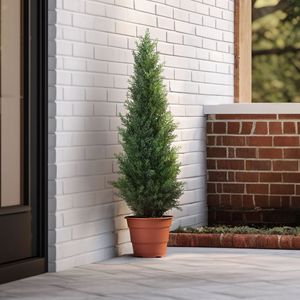 Châu Âu Mỹ Phong Cách Mô Phỏng Thông Cây Bách Cây Cho Năm Mới Phục Sinh Hot-Bán Cross-Biên Giới Nhựa Trang Trí Sân Vườn Cho - Product Image 1