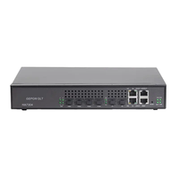 Mini OLT GPON EPON FTTH de 4 Puertos, Solución de Red LAN Cableada con Fibra Óptica, Factor de Forma SFP, POE, IP, TCP, WIFI, OUXINDA HA7304