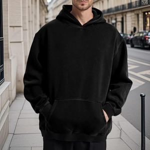 Men’s Oversized Heavyweight <b>Hoodie</b>, Vintage Acid Wash Pullover Sweatshirt, Loose Fit Casual <b>Hoodie</b> for Streetwear and <b>Couples</b> - Product Image 4