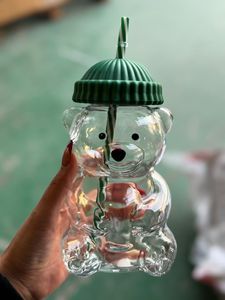 NOUVEAU Style Ins <span class=keywords><strong>Prix</strong></span> bas Tasse à <span class=keywords><strong>café</strong></span> en verre créative Teddy Bear Starbuck - Product Image 5