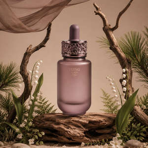 Flacon de sérum pour soins de la peau en verre givré rond de 30 ml, avec pulvérisateur, pour l'emballage d'huiles essentielles, logo personnalisé, service OEM ODM - Product Image 5