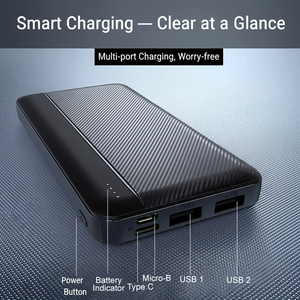 Power Bank 10000mAh Caricabatterie Portatile USB C Ricarica Rapida per Telefono, Batteria con Capacità Reale, Power Bank per Telefono - Product Image 2