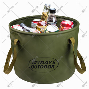 Cubo Plegable Mydays para Exteriores, 20L, Tela Oxford, Multiusos, para Pesca, Picnic, Almacenamiento, con Doble Asa - Product Image 1