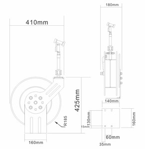 Mở thép có thể thu vào <span class=keywords><strong>Hose</strong></span> Reel Heavy Duty tự động tua lại <span class=keywords><strong>Hose</strong></span> Reel với <span class=keywords><strong>Hose</strong></span> treo tường - Product Image 2