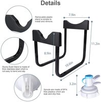 Support de rangement pour bouteilles d'eau de 20 litres (5 gallons), support de rangement pour seau, distributeur d'eau, support pour bouteilles d'eau de 5 gallons