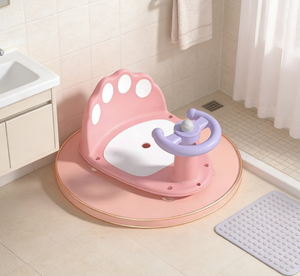 Asiento de baño para bebé de 6 a <span class=keywords><strong>12</strong></span> <span class=keywords><strong>meses</strong></span>, silla de baño para bebé, alfombrilla antideslizante, juguetes, respaldo, ventosas, asiento de <span class=keywords><strong>bañera</strong></span> - Product Image 2