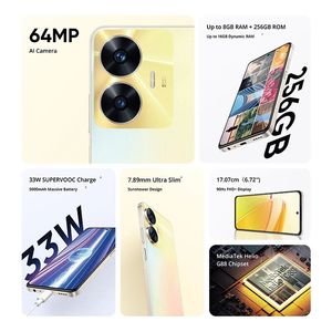 Téléphone portable <span class=keywords><strong>Realme</strong></span> C55 version globale, MediaTek Helio G88 AI, appareil photo 64MP, charge 33W, écran FHD+ 6,72'' 90Hz - Product Image 4