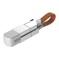 Câble de charge rapide multi 4 en 1 TYPE-C 60W/IOS 27W Ligne de charge rapide PD Attraction magnétique Porte-clés pour iPhone Téléphone portable