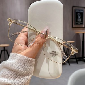 Lunettes de lecture demi-cerclées en métal Lanterne 22001 pour hommes, monture TR90, verres en résine anti-lumière bleue, style léger et discret - Product Image 1