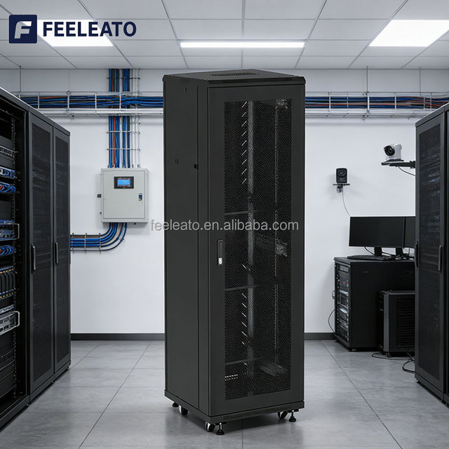 OEM 19inch Server Rack 32U SPCC Steel Network Cabinet High Quality Customizable 18U 24U 37U 42U 600*600 Enclosure in Stock