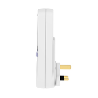 Wattsave 230V Compteur de consommation d'énergie numérique intelligent pour la maison, type de prise murale L, produit écoénergétique CE pour prise standard britannique