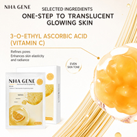 Masque éclaircissant à la vitamine C, marque privée, biologique, végétalien, à base de plantes, ingrédients naturels, formule de soin quotidien, ensemble de produits de beauté