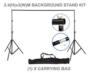 6x 9' Vert mousseline <span class=keywords><strong>fond</strong></span> deux parapluie doux photographie toile <span class=keywords><strong>de</strong></span> <span class=keywords><strong>fond</strong></span> support kit - Product Image 3