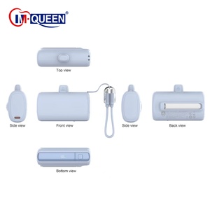 พาวเวอร์แบงค์พกพาขนาดเล็ก 10000mAh พร้อมจอแสดงผลดิจิตอลและโลโก้สั่งทำพิเศษ แบตเตอรี่สำรองสำหรับชาร์จเร็วในกรณีฉุกเฉินสำหรับโทรศัพท์ - Product Image 4