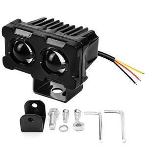 Faro Delantero de Doble Lente con Luz Láser de 50w, Iluminación Blanca y Amarilla, Luces Antiniebla LED para Motocicleta, Faros LED para Autos, Luz LED de 12v para Coche - Product Image 3