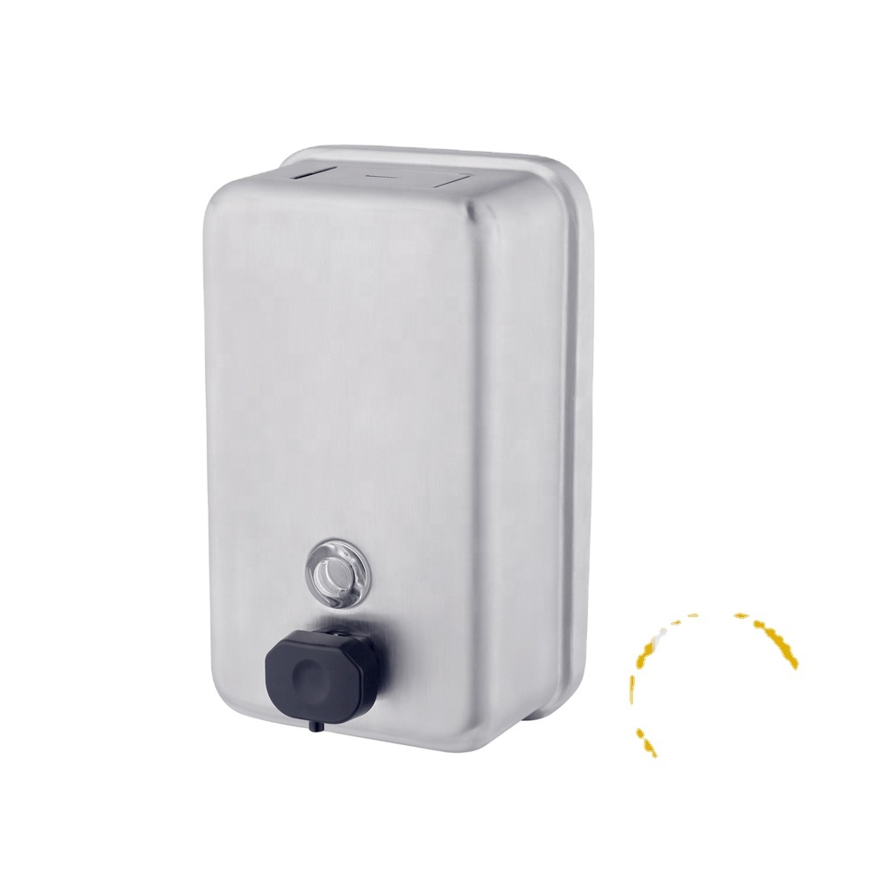 VANNSOO Wall Mount Metal Liquid Soap Holder Stainless Steel Soap Dispenser
