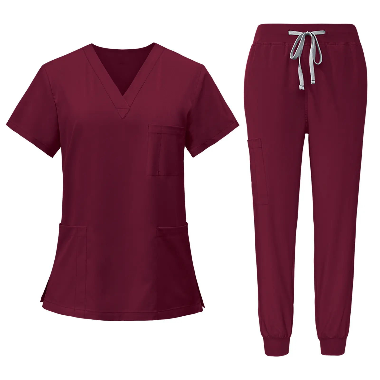 Breathable Hospital Scrubs Custom Nurse Doctor Medical Uniforms Nursing Scrubs Sets with Pocket Uniform Jogger Sets