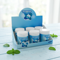 Wholesale Bulk Natural Sugar Free Xylitol Cool Mint Center Filled Chewing Gum Fresh Breath Bottle Packing