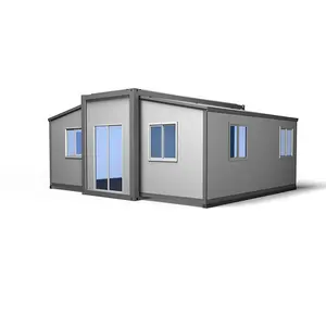 Casa contenedor modular prefabricada portátil de lujo al por mayor para uso multifamiliar
