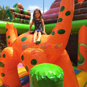 Castillo inflable de dinosaurio, área de juegos inflable para niños, casa de brinco comercial. - Product Image 3