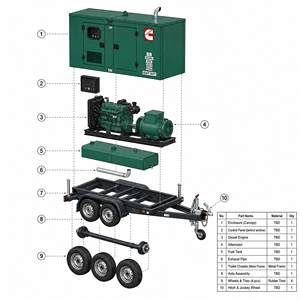 Groupe électrogène diesel silencieux Cummins QSK60-G8 2250KVA 1800KW haute puissance, groupe électrogène diesel industriel 10.5KV 50Hz, générateur ouvert - Product Image 1