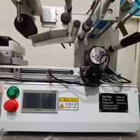 Machine d'étiquetage de surface plane semi-automatique personnalisable avec contrôle PLC - prend en charge les bouteilles et les canettes en verre et en plastique