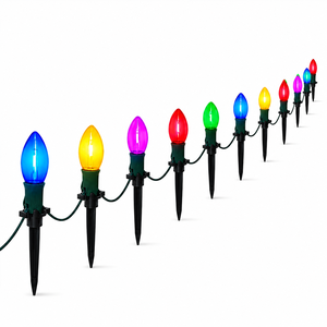 Waterproof IP65 LED <strong>Christmas</strong> <strong>Pathway</strong> <strong>Lights</strong> Indoor Outdoor Plastic Stake <strong>Lights</strong> for Garden Yard Lawn Walkway Holiday Decoration - Product Image 1