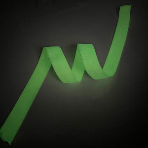 Ruban luminescent Twill <span class=keywords><strong>Night</strong></span> Glow, ruban luminescent qui brille dans le noir, bande tissée pour chaussures, pour la course nocturne, haute luminosité, 23 mm, 500 mètres - Product Image 1